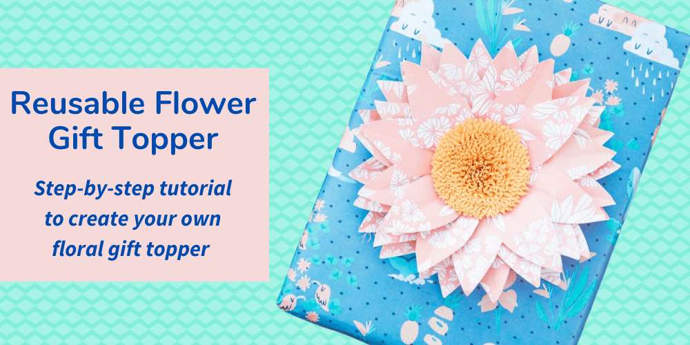 Reuse Your Wrapping Paper to Create this Paper Flower (Sunflower Style)