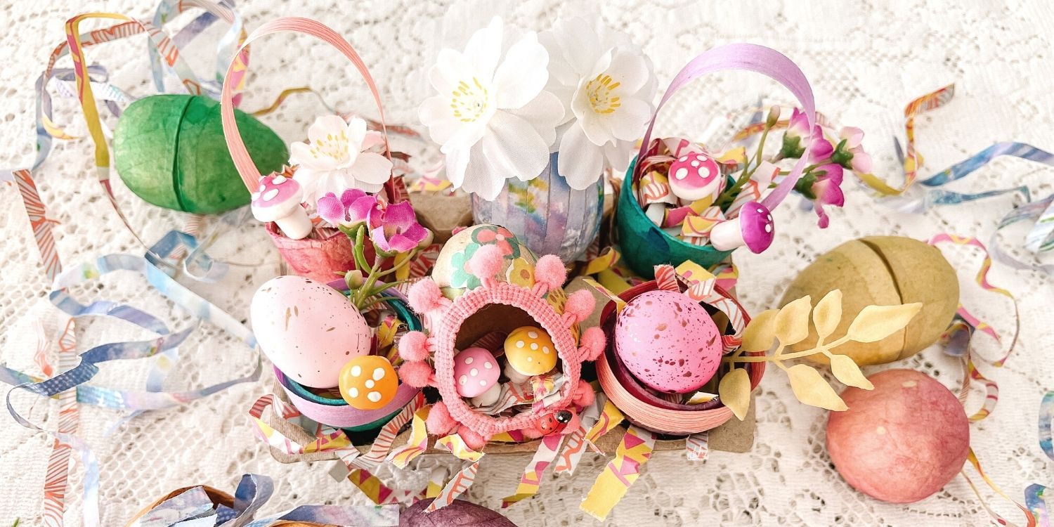 Spring Crafting with Paper Eggs