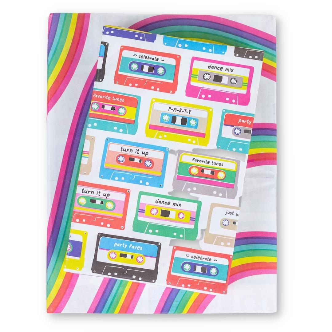 Mix Tape/Go Bows Party Wrapping Paper