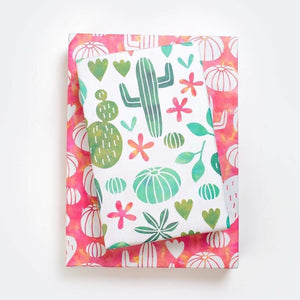 Cactus Watercolor Double-sided Eco Wrapping Paper for Everyday Gifting