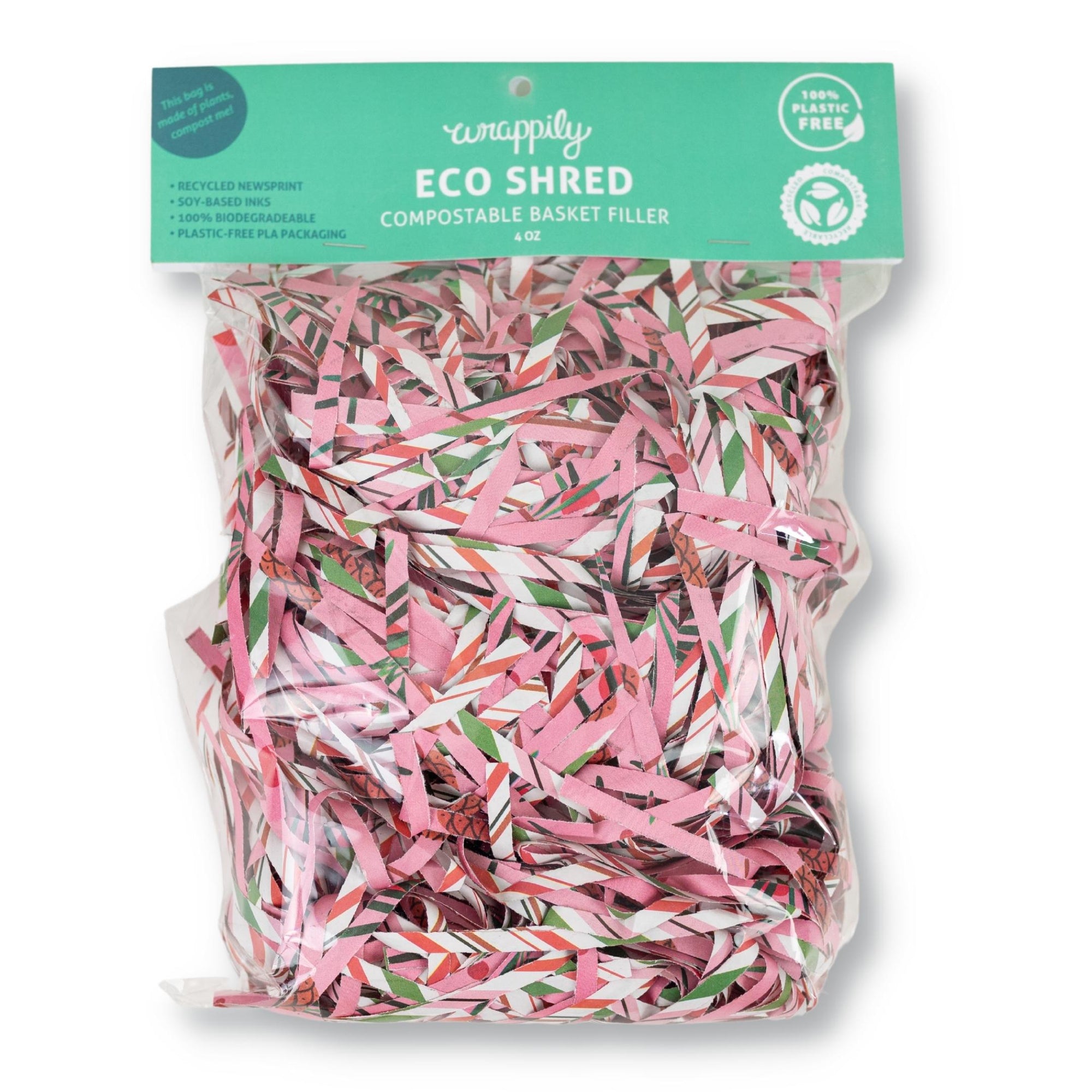 Eco Shred Basket Filler - Candy Stripe