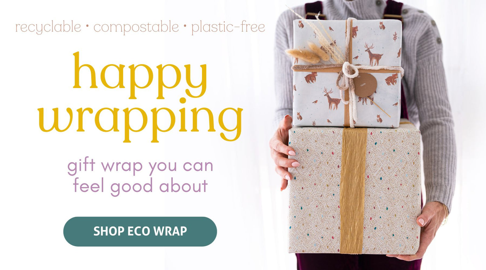 Newspaper Gift Wrap - Eco-Friendly Recyclable Compostable Wrapping Paper on  Recyclable Newsprint using Soy Inks - 3 large 2-sided sheets with 3 hang