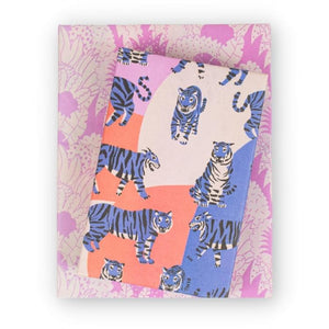Blue Tigers - Double-sided Eco Wrapping Paper for Everyday Gifting