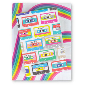 Mix Tape/Go Bows - Eco-friendly Party Wrapping Paper by Wrappily