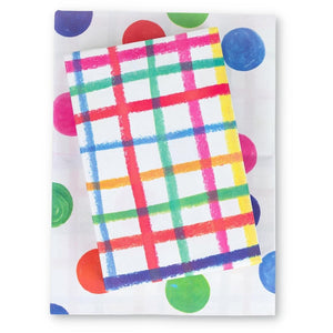 Jumbo Plaid/ Jumbo Dot Party Wrapping Paper