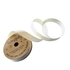 Cream (Organic) - Cotton Curling Ribbon