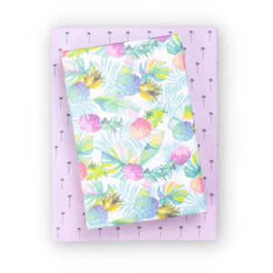 Pineapple Splash/ Mini Palm - Double-sided Eco Wrapping Paper for Everyday Gifting