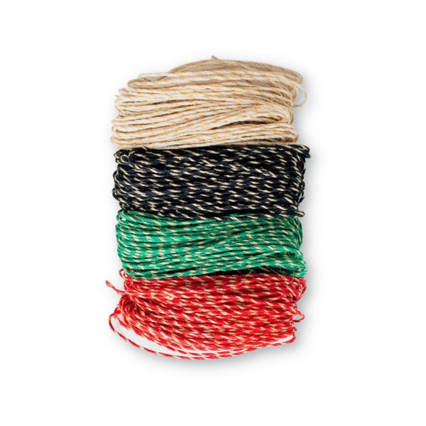 Holiday Sparkle Hemp Twine Quad