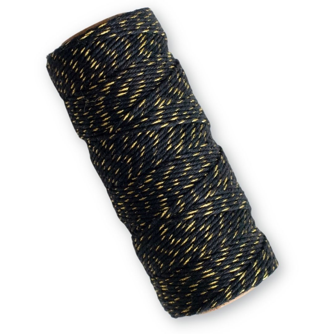 SOLID BAKERS TWINE - BLACK