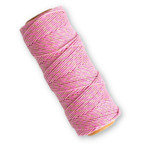 Pink/ Gold Hemp Twine