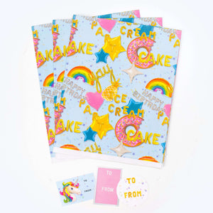 Birthday Balloons - Double-sided Eco Wrapping Paper for Everyday Gifting