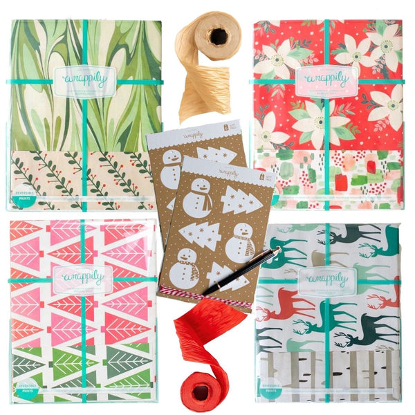 Christmas Wrapping Paper Bundle - Eco-Friendly Best Sellers - Wrappily