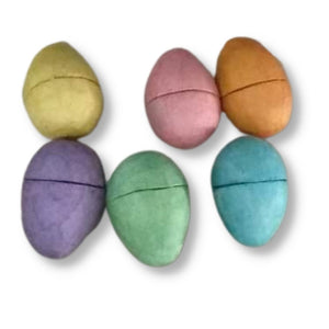 Fillable Paper Eggs, Set of 6  - Plastic-free Easter Egg Alternative