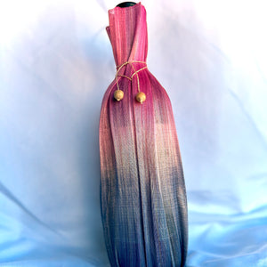 Abaca Eco Silk Wine Gift Bag - Moonstone