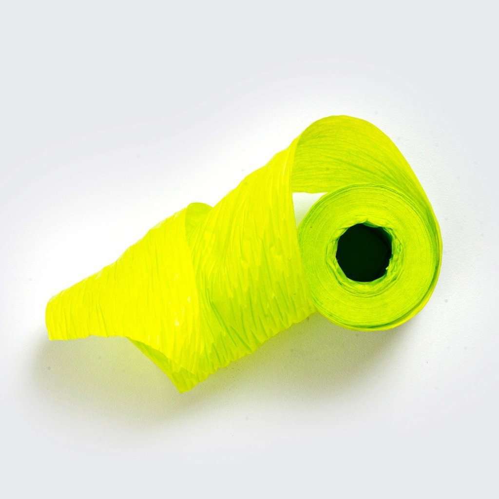 Eco Paper Ribbon in Chartreuse - Recyclable and Biodegradable