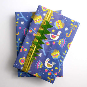 Pax Noel/ Baubles Reversible Wrapping Paper, 6 sheets